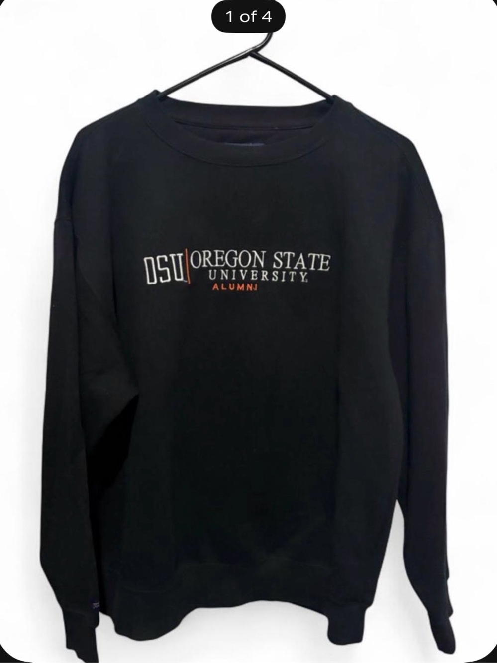 Oregon State University Alumni Black Crewneck Sweatshirt size Large